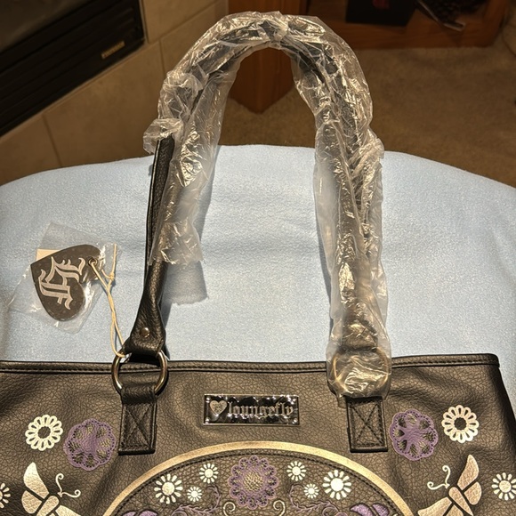 Loungefly Sugar Skull tote - Picture 3 of 5